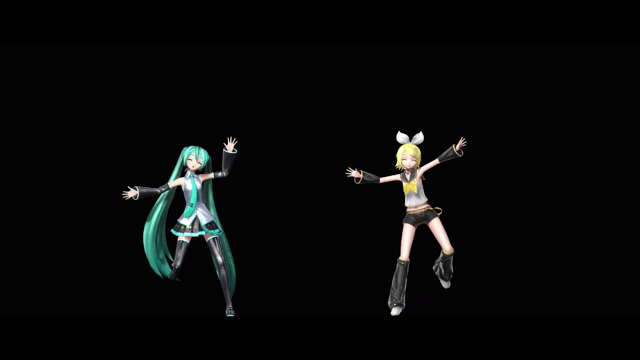 【Miku Hatsune／初音ミク・Rin Kagamine／鏡音リン】Kunoichi demo Koi ga shitai／クノイチでも恋がしたい [MMD Hologram]