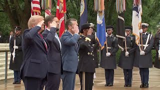 Trump marks Memorial Day at Arlington National Cemetery