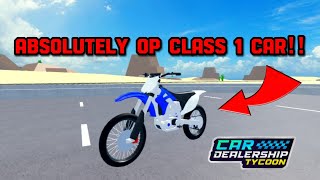 THIS CLASS 1 CAR IS ABSOLUTELY OVERPOWERED IN Car Dealership tycoon?! | Mird CDT