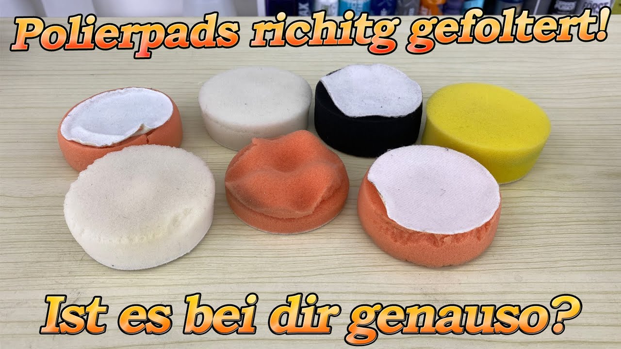 Polierpads bis zum Ende gequält! zu viel Hitze und Druck! Darum sind  hochwertige Pads so wichtig! - YouTube