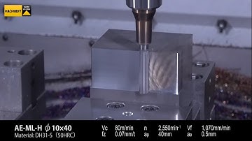 CNC Machining Process. Tools Cuttings and Clamp for Mill 5 Axis Solutions