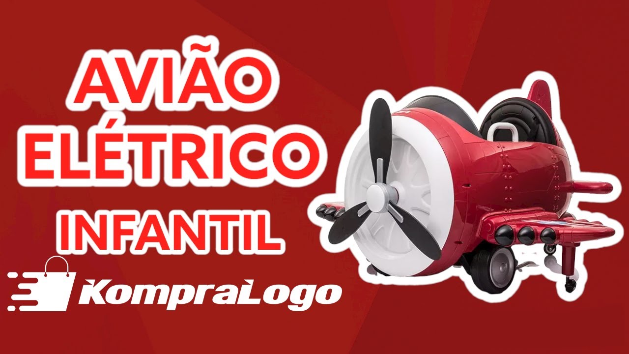 Avião Motorizado 12v Vermelho