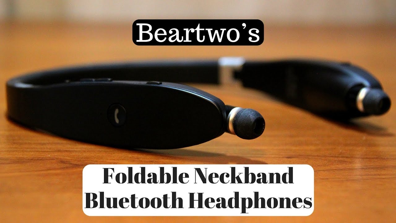 Beartwo’s Foldable Neckband Bluetooth Headphones