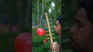 Dry Bamboo Creations and Six Colourfull Balloone slingshots #bamboo #woodcrafts #Diy#Craft#bambooart