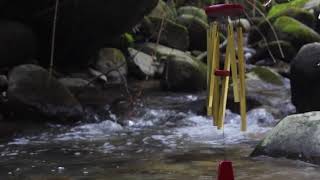 Relaxing Wind Chimes and Water Stream