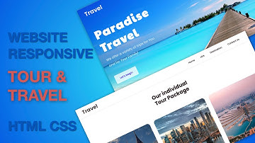Responsive Tour & Travel Website | HTML, CSS and JS | Website Design Idea | No Talking
