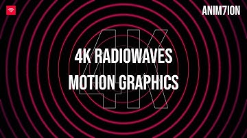 4K Radio Waves Motion Graphics | Free Stock Motion Graphics | After Effects