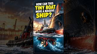 How Can This Tiny Tugboat Move a Massive Ship? 🚢😱