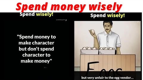 spend money wisely | inspirational short story.