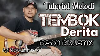Video thumbnail of "TEMBOK DERITA Pak Hakim dan Pak Jaksa Fersi AKUSTIK // Tutorial Melodi Dangdut"