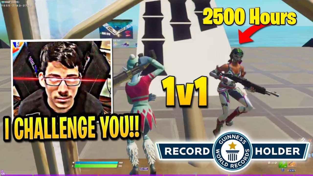 Sway Challenges World’s Longest Streamer with 2500 Hours to 1v1 & this happened...