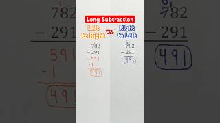 Which Way Do You Do Long Subtraction? #Shorts #subtraction #math #maths #mathematics #education