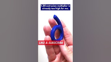 🔵 3D Printing 101 - Overextrusion - 3D Print Troubleshooting - 3D Print Tutorial | #Shorts