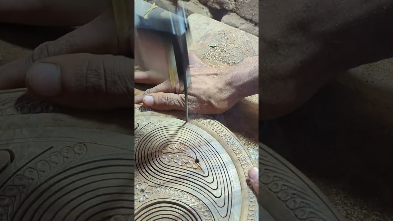 Cutting a Wooden Collapsible Basket with a Jigsaw Machine | Manufacturing Movements 