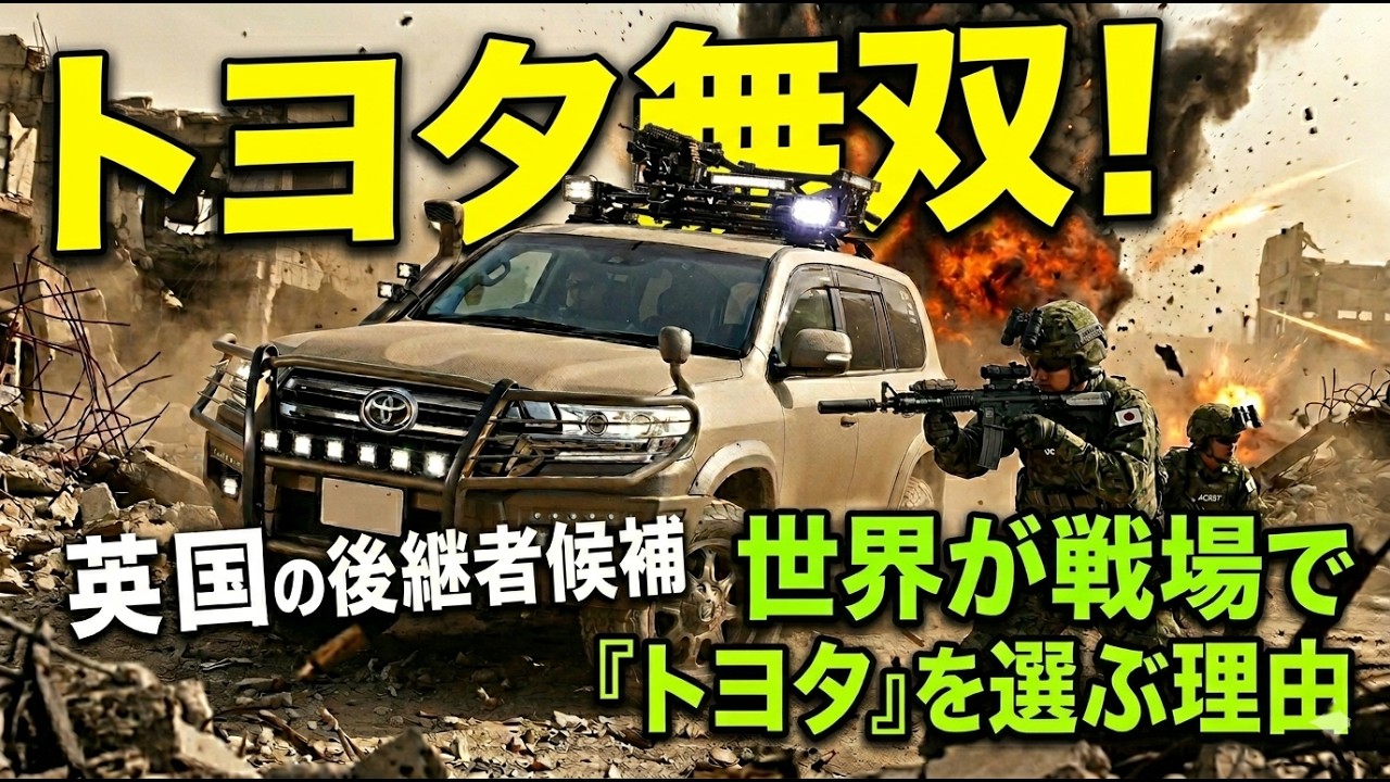 【無双】世界中の軍隊が「トヨタ以外は…」と断言！数億円の最新戦車を数百万円のランクルが狩りまくる衝撃の光景が凄すぎた…！