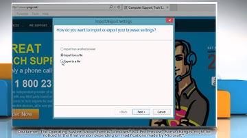 How to Export Favorites Folder in Internet Explorer® 11 on Windows® 8.1 PC