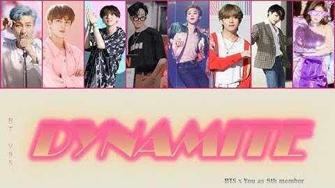 [8 members karaoke] DYNAMITE || BTS {방탄소년단} 8th member ver. (Color coded lyrics_Eng)