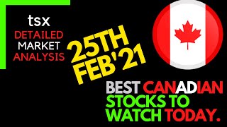 Best Canadian Stocks to Buy Today 25 feb 2021| TSX Stocks to Buy Today | Top Canadian Stocks