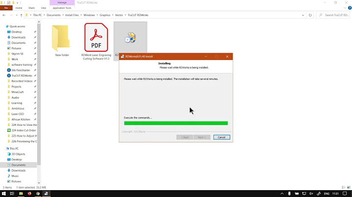 TruCUT RDWorks Installing on Windows (Part 1) Graphical User Interface Mini-Series