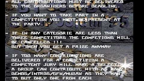 AMIGA-Demo "Phantasm: BlackBox-Symposium Invitation"