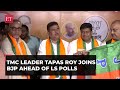 Bengal political crisis former tmc leader tapas roy joins bjp ahead of ls polls