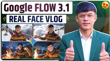 Google Flow VEO 3.1 Face Swapping Tutorial 😱 | अपने चेहरे से Real Vlog बनाओ 🤯 | VEO 3.1 Face Swap 