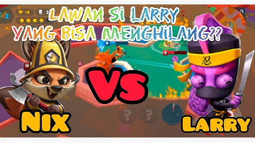 ZOOBA : NIX Solo Level 6 Vs Larry Level 9 | Larry can disappear !!
