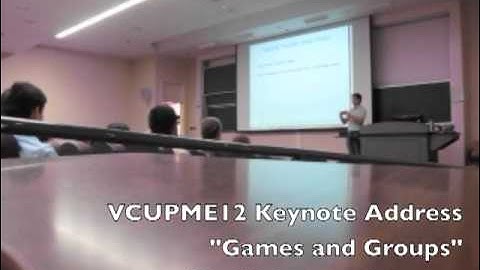 ‪Professor Mike Hill (UVa) Part 1 of Games & Groups: Intro to the algebra behind puzzles‬