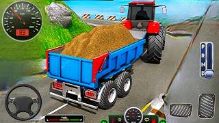 Hill Cargo Tractor Trolley Simulator Farming Game - New Tractor Game 3D screenshot 2