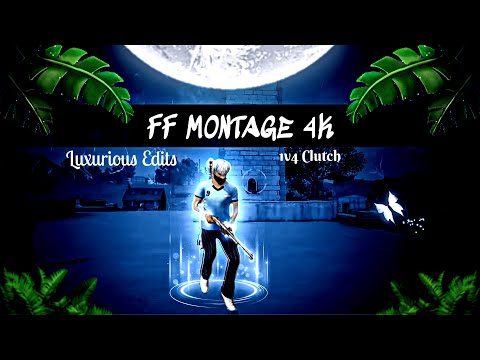 FF Hardcore Clutch 1v4 || Tony's Mayhem || Luxurious Edits