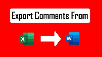 How To Export Comments From Microsoft Excel To Microsoft Word