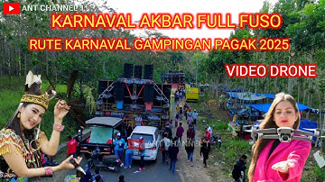 STAR LINE ROUTE VOOR GAMPINGAN PAGAK CARNAVAL 2025 VOLLEDIGE FUSO DRONE VIDEO
