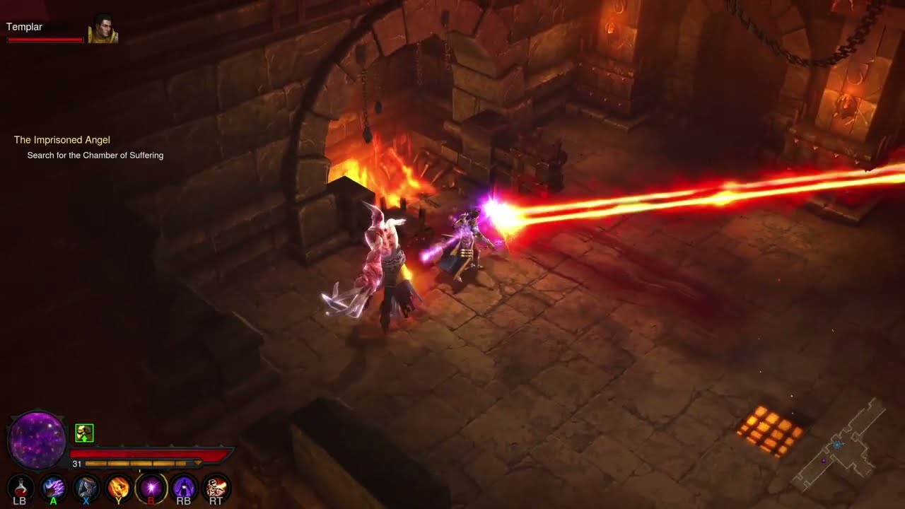 DIABLO III: ETERNAL COLLECTION Wizard Templar Halls Of Agony Level 3 Trap Kill 27.11.25