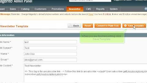 How to create Newsletter tempaltes in Magento | Tutorial