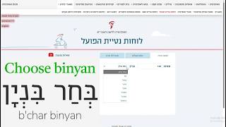 Online Resources for Learning Hebrew Verb Forms: Hebrew Basics #88