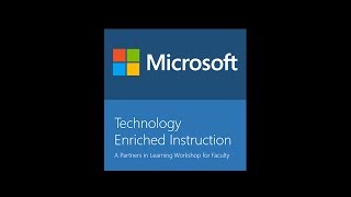 Microsoft TEI Faculty Development Workshop J Ptaszynski  McNair