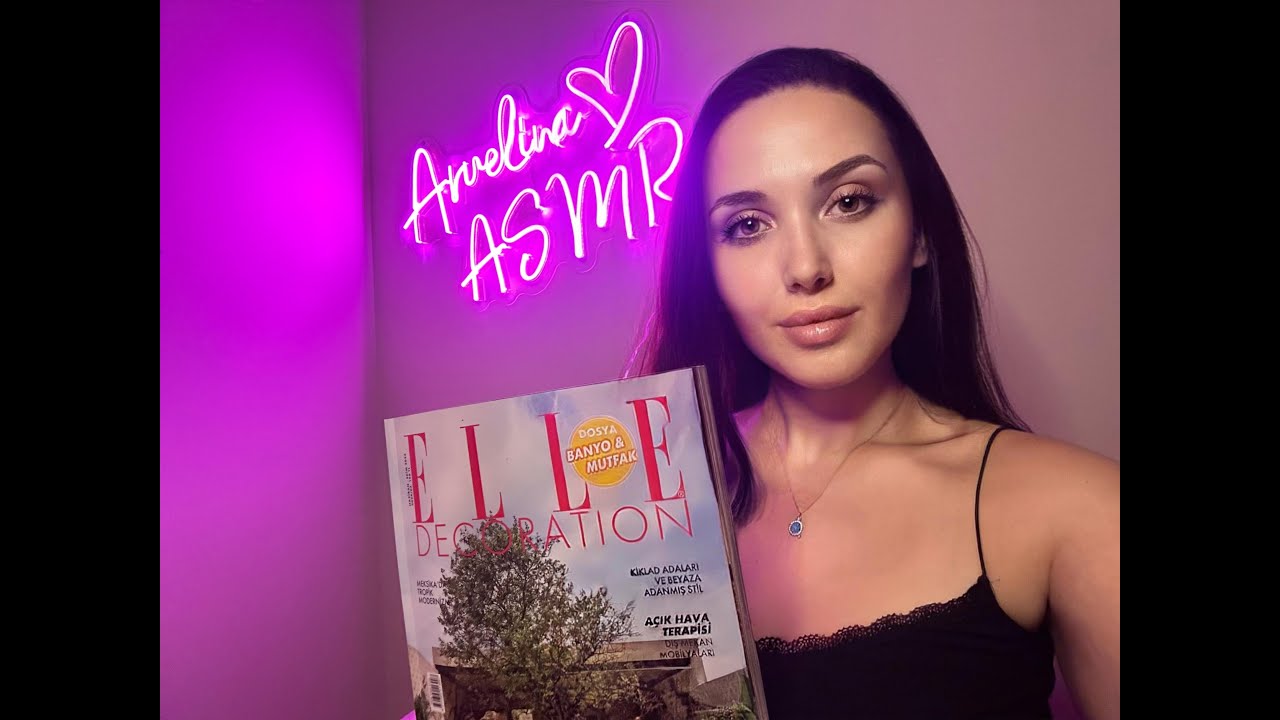 Türkçe ASMR | Show & Tell , Yakın Fısıltı | Birlikte Dergi İnceliyoruz