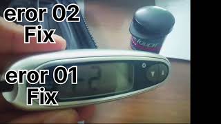 How To Fix Error 01 And Error 02 In Onetouch Ultr Blood Glucose Monitoring System