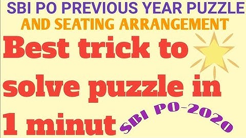 SBI PO PREVIOUS  YEAR  QUESTION PAPERS 2019||REASONING SBI PO 2020