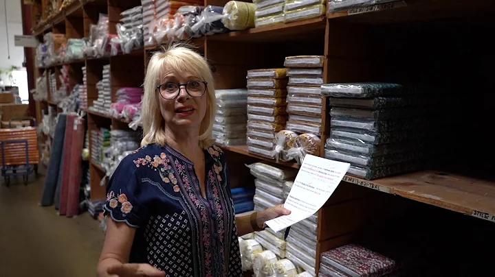 Behind the scenes at Hoffman California Fabrics wi...