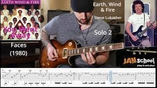 Earth, Wind & Fire You Went Away Steve Lukather Guitar Solo (With TAB)