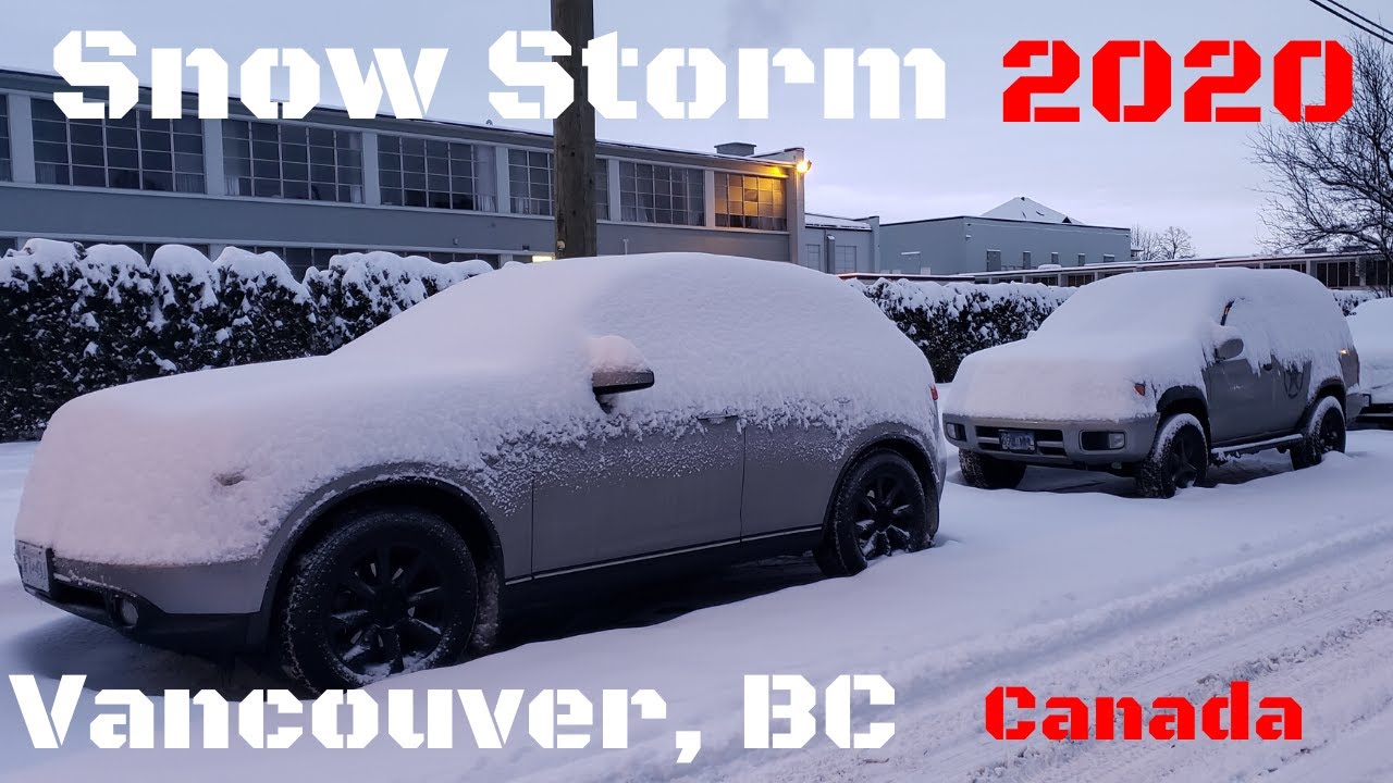 Snow Storm in Vancouver, BC january 2020 - YouTube