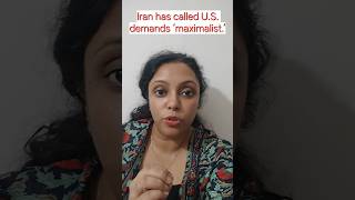 Iran calls U.S. “Maximalist” — What does it really mean? #iran #usa #donaldtrump #usiran #war #news