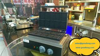 Square Belgian Waffle Maker - 10 Grid Waffles | Goodloog.com