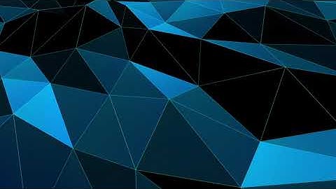 BLUE polygonal geometric surface 60fps ¦¦ free animated motion background¦¦ HD
