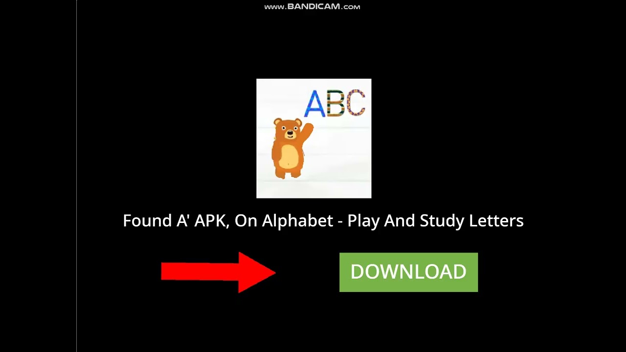 Downloaded On Alphabet - Play And Study Letters (APK)