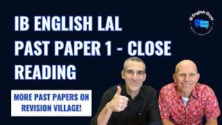 English LAL: Past Paper 1 - Close Reading