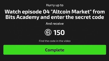 Bits YouTube Video Code Today 11 October | Episode 04 Altcoin Market Video Code Today