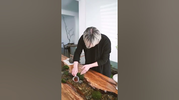 A river, including fish, built into a table