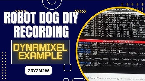 [2월2주차] 다이나믹셀 ROS2 예제 살펴보기